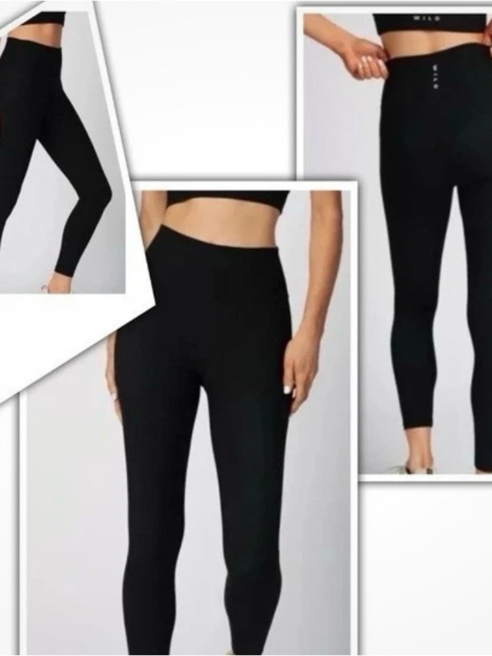 High-Rise Black Performance Leggings